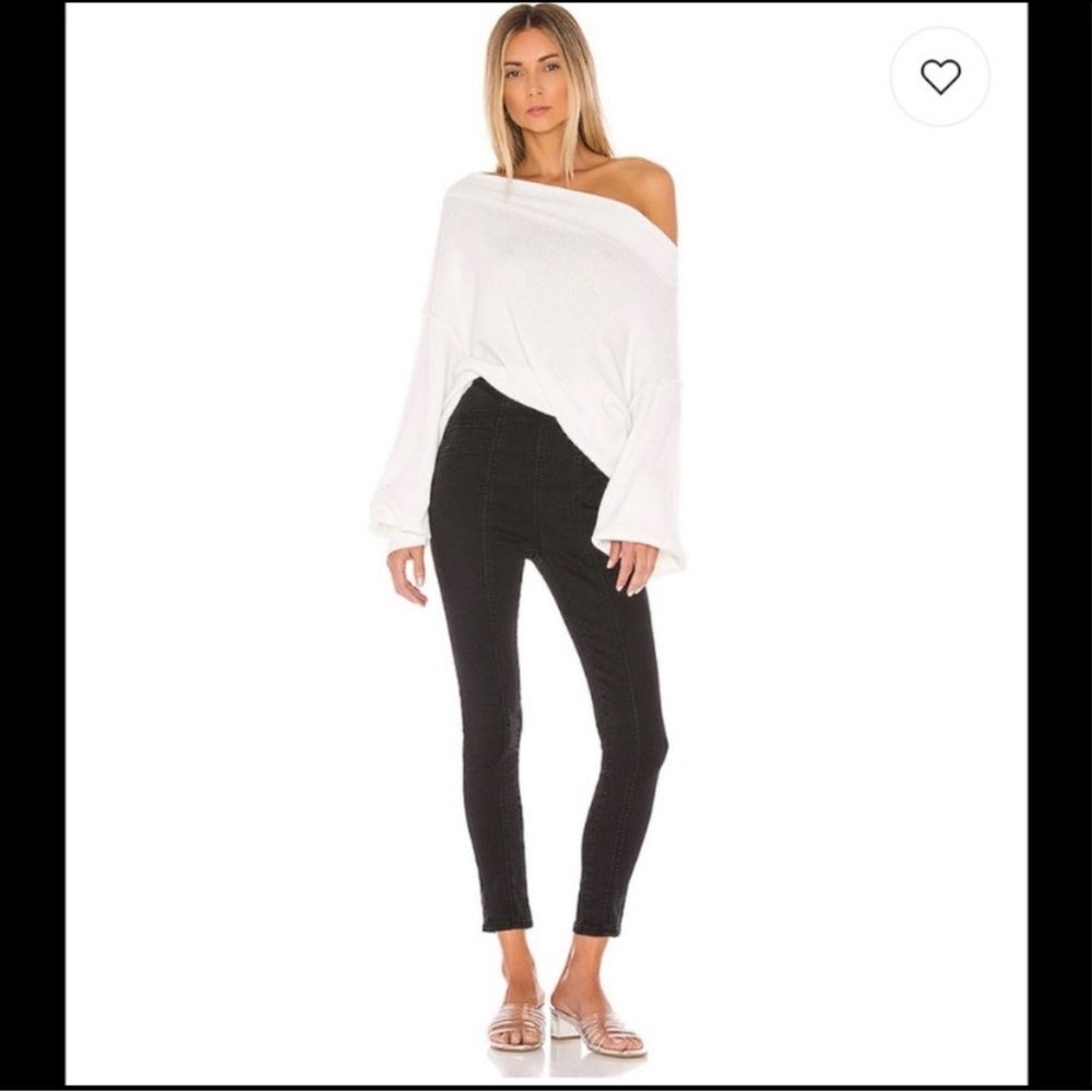 Free people feel alright black skinny jeans fall revolve new 31